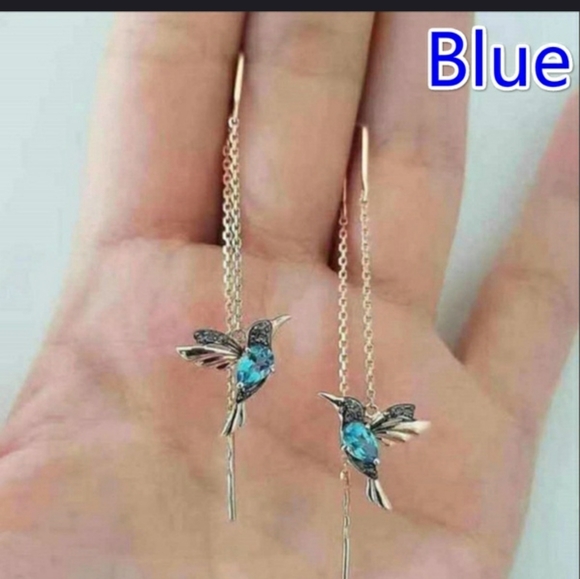 Fashion Jewelry Jewelry - Humming bird dangle earrings